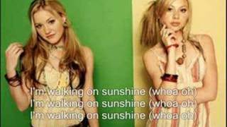 Aly &amp; AJ - Walking on sunshine (With Lyrics)