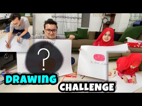 Husband vs Wife drawing challenge🎨||who made the best drawing🤣?