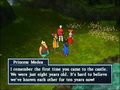 120 Dragon Quest 8 Cut-scene - Visiting Medea at the Spring After Jessica Rejoins the Party