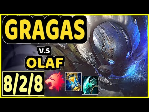 WARDEN (GRAGAS) vs OLAF - 8/2/8 KDA JUNGLE GAMEPLAY - EUW Ranked MASTER