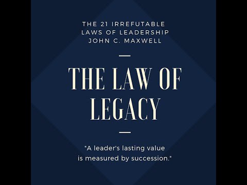 21-Law of Legacy
