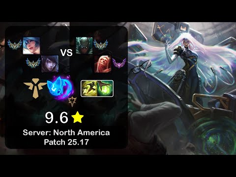 Sona Support + Aphelios vs Pyke + Vladimir - NA Challenger - Patch 25.17