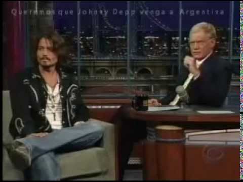 Johnny Depp con Letterman 27-07-06 Completa.  Subtitulada en Español