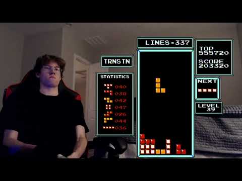 NES Tetris: DESTROYING the Killscreen with ROLLING (206 Lines)