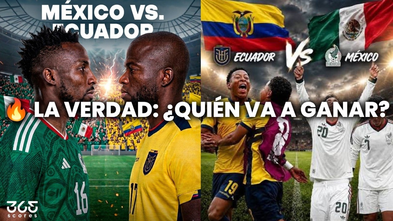 MÉXICO y ECUADOR cuántos PARTIDOS han TENIDO y quién HA GANADO?