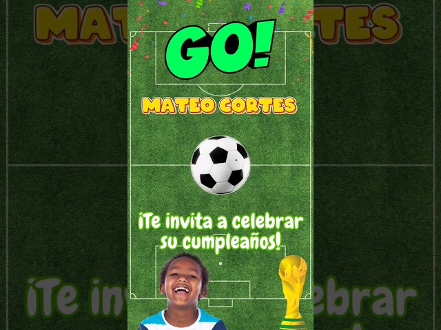 Vídeo relacionado con Invitación de cumpleaños de fútbol, 12 tarjetas de invitación con 12 sobres, decoración de cumpleaños, tarjetas de invitación de fútbol, invitación de cumpleaños para todos los amantes del fútbol