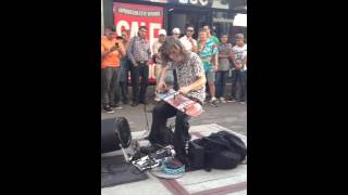 San jose Costa Rica Diciembre 2015 Guitarra Eléctrica Skate