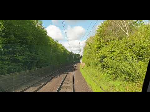 Führerstandsmitfahrt. Cabview. Z kabiny maszynisty EU46. Büchen-Hamburg Billwerder. BR 193 Vectron.