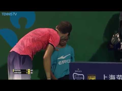VIDEO: Dimitrov cheers up injured ball boy at Shanghai Masters 2016