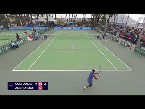 Sofia Costoulas [8] (BEL) vs Tessah Andrianjafitrimo [6] (FRA) // 7-5 6-1 // W75 Calvi // Final