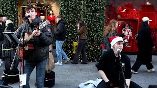 ABBA (Dancing Queen) With "Fast Hands" and a Big Crowd on Grafton Street 