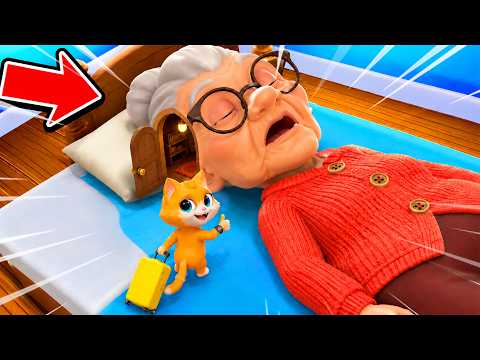 I Moved Into GRANNY's HEAD in I Am Cat VR!