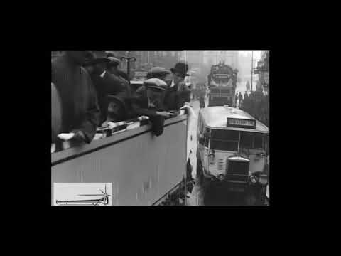 Hastings, East Sussex 1930s footage of buses