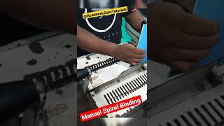 Download lagu Manual Spiral Binding Process #shorts #howto #craft mp3