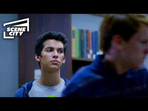 Cobra Kai: Miguel Confronts Kyler in the Library (Xolo Maridueña, Joe Seo Scene)
