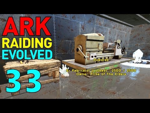 [33] Top Floor Treasure! Metal Base Raid! (ARK Raiding Evolved)