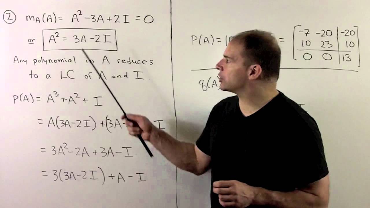 Example of Minimal Polynomial