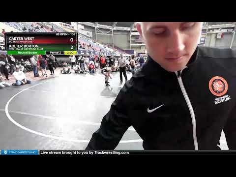 106 Lbs Quarterfinal - Carter West, DC Elite Wrestling Vs Kolter Burton, Team Idaho Wrestling Club