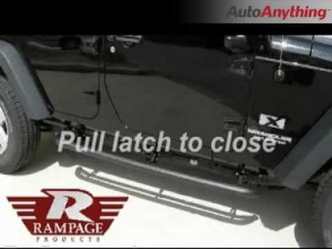 Rampage Ret retractable Jeep Steps Transform into Rock Sliders
