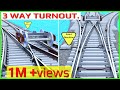Railway crossing| 3way lapped crossing.