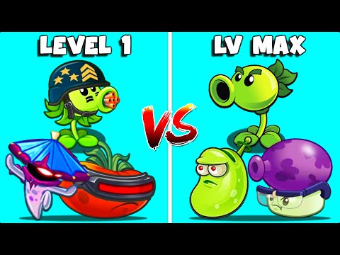 PvZ2 Discovery - PRO Plant Level 1 vs NOOB Plant Max Level - Who Will Win?