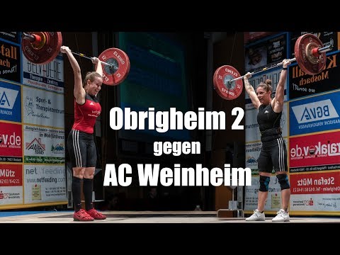 SV Germania Obrigheim 2 gegen AC Weinheim 2. Bundesliga Gewichtheben 2019-02-16