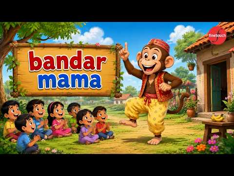 Bandar Mama 🐒 : Nursery Rhymes | Kids Videos | Hindi Poems & Cartoon Songs for Kids | Toddler Rhymes