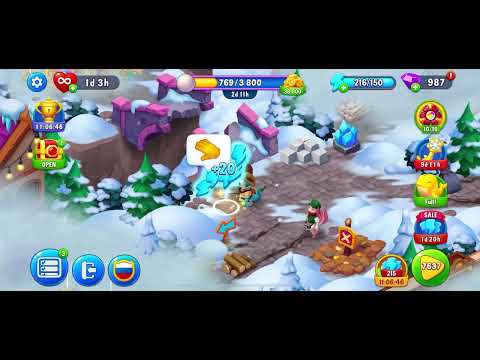 Fishdom 7636 level Gameplay Story