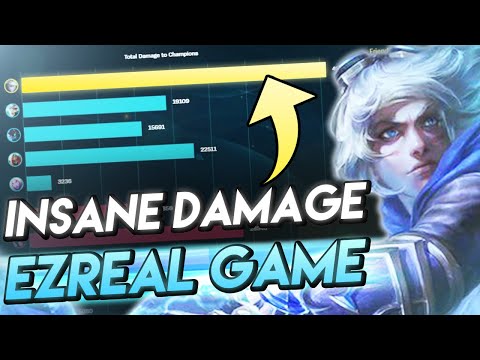 INSANE DAMAGE EZREAL GAME - Full Ezreal Gameplay