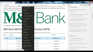 How to Find M&T Bank Routing Number