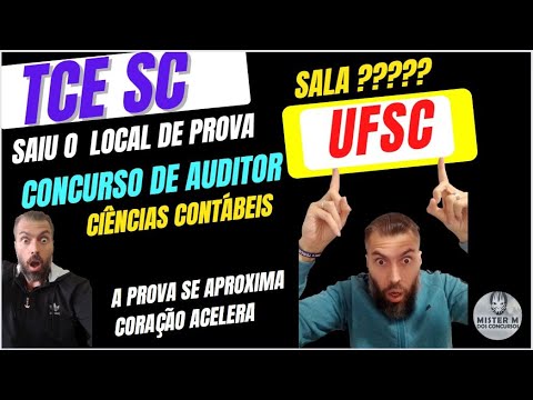 TCE SC -  ONDE VOU FAZER A PROVA?:  Vídeo do Momento que consulto o local. TMJ DIA 06 DIA DE GUERRA!
