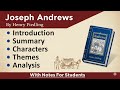 Joseph Andrews By Henry Fielding Summary Of Joseph Andrews By Henry Fielding