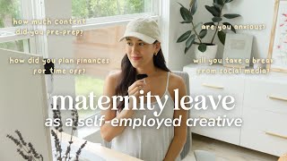 📝 How I Planned for Maternity Leave as a Content Creator & Small Biz Owner | Self-Employed Q&A