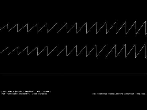 C64 "Lazy Jones" Oscilloscope View from David Whittaker 8 bit