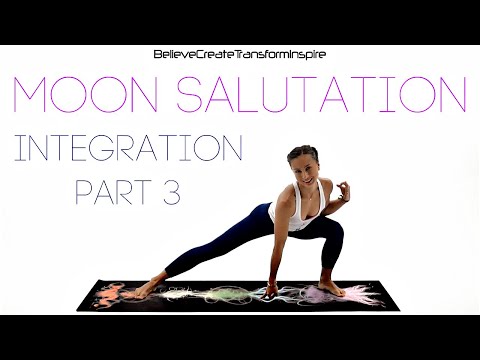 Moon Salutation Practice | Chandra Namaskar C | Integration | Yoga With Juliette