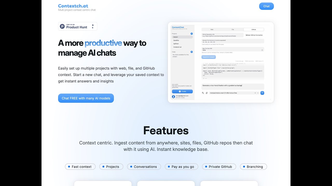 Contextch.at demo video
