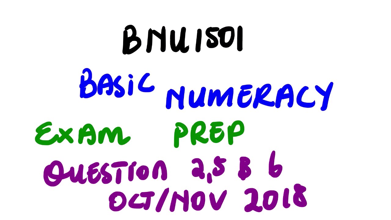 BNU1501 EXAMINATION PREP 101