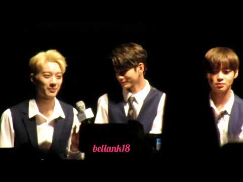 180624 WANNA ONE Fan engagement + Hitouch clips KCON NY 2018