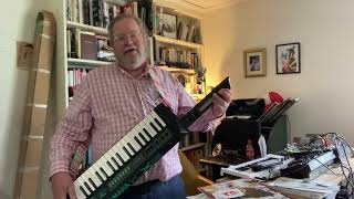 Video thumbnail for The Yamaha KX5 "Keytar" and my MODX7 by archivestereo