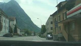 preview picture of video 'Driving through Liechtenstein 6 - Vaduz to Triesen'