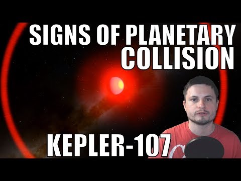 First Signs of Exoplanetary Collision Discovered in Kepler-107
