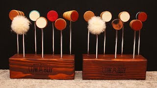 Video thumbnail for Low Boy Custom Bass Drum Beaters Compared by Boston Drum Center