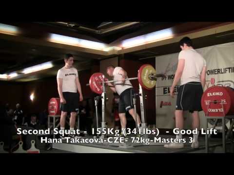 Masters M3/4 Women Flight 2 Squats at the 2015 IPF Masters World Championships