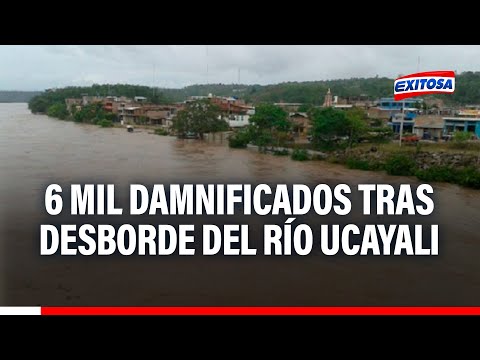 🔴🔵Loreto: 6 mil damnificados tras desborde del río Ucayali