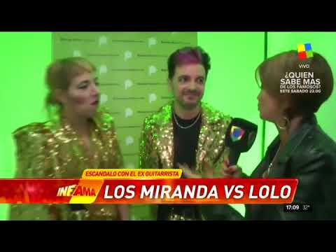 Insólita reacción de los "Miranda" cuando les preguntaron por Lolo