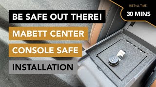 How to Install a Center Console Locking Safe by Mabett - Stay Safe Out There! - 2021+ Ford Bronco
