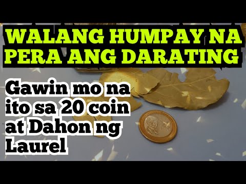 HAHABULIN KA NG PERA Kapag Ginawa mo ito sa 20 Peso Coin at Dahon ng Laurel | @dreamsmaster1818