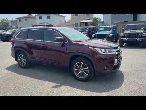 2019 Toyota Highlander AWD XLE in Red for sale at Boyer Chrysler Dodge Jeep Ram Fiat Cobourg in Cobourg, ON