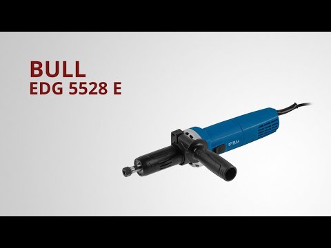 фото прямая шлифмашина bull (бул) edg 5528 e 550 вт, 8000-28000 об/мин, цанги 6 и 8 мм. плавный пуск, защ 0