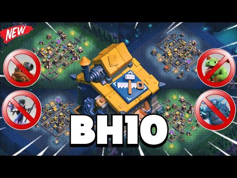 BEST-10 BUILDER HALL 10 WITH LINK + REPLAY || BH10 +5500 TROPHY BASE || BH10 BASE ANTI 6 STAR